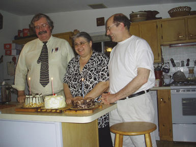 Three friends, three birthdays, three cakes